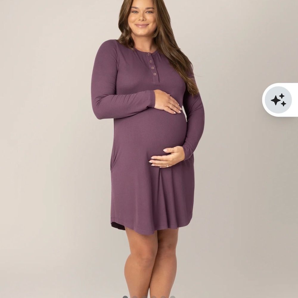 Bamboo Maternity Night Gown